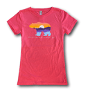 Bearizona Pastel Mountain Bear Girls' T-Shirt YXS / PINK
