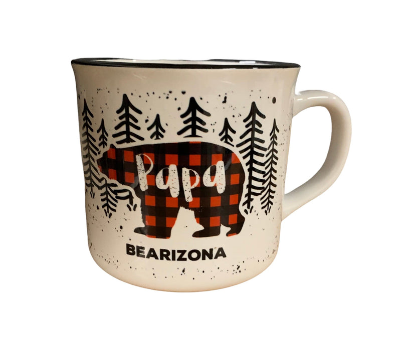 Bearizona Mug Papa Bear Plaid Campfire