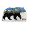 Bearizona Bear Shape With Mountain Scene Sticker