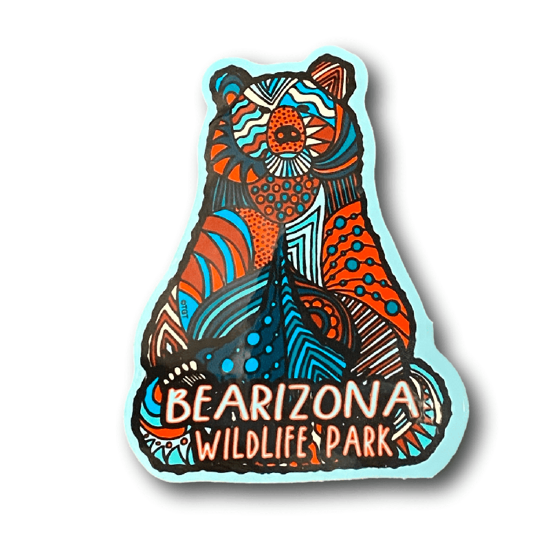 Bearizona Doodle Bear Sticker