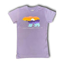 Bearizona Pastel Mountain Bear Girls' T-Shirt YXS / PURPLE