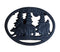 Smith-Southwestern Trivet Bz Cus Bear Tree Wolf BLACK / TRIVET